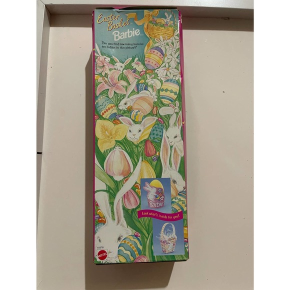 Vintage 1995 Mattel Special Edition Easter Basket Barbie 15578 - Picture 2 of 2